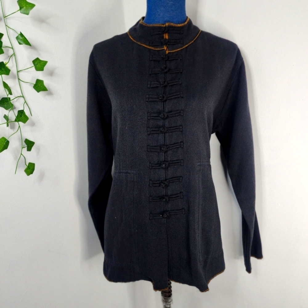 Tribe A United People Hemp Cotton Mandarin Style Jacket